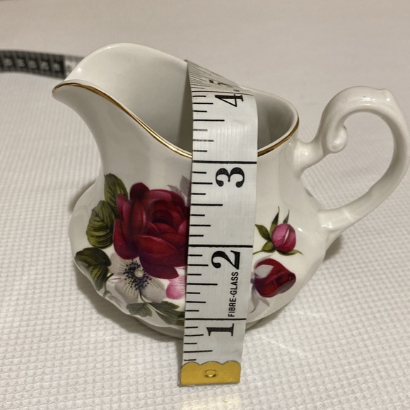 Ridgway Ironstone England Rose Creamer and Sugar Cup - Picture 10 of 10